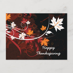 Postal Festiva Productos de personalizado de hojas de otoño de Ac