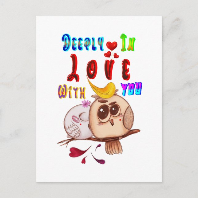 Postal Festiva Profundamente Enamorado De Ti (Anverso)