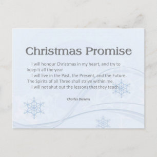 Postal Festiva Promesa de navidades