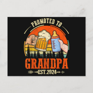 Postal Festiva Promocionado al abuelo Est 2024 Día de los Padres