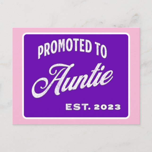 Postal Festiva Promovido A La Tía Este. 2023 Por Nueva Tía (Anverso)