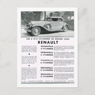 Postal Festiva Publicidad, Renault