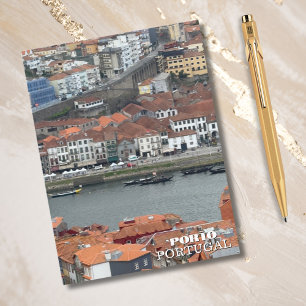 Postal Festiva Pueblo Ribereño Encantador Porto Portugal Fotograf