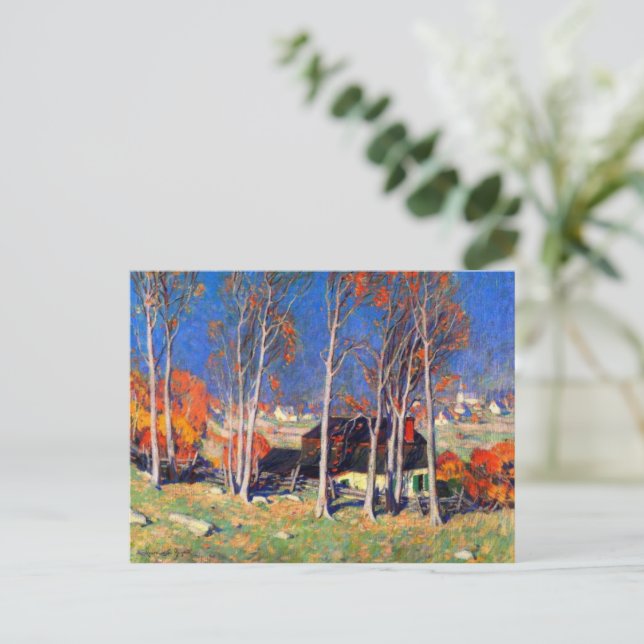 Postal Festiva Pueblo solitario en San Lorenzo - Gagnon (Anverso de pie)