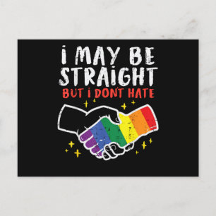 Postal Festiva Puedo ser heterosexual pero no odio la bandera del