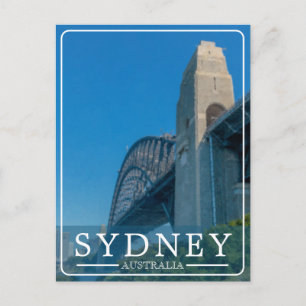 Postal Festiva Puente de la Bahía de Sydney antiguo