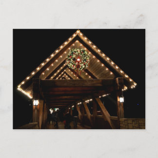 Postal Festiva Puente de Navidades cubiertos