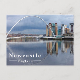 Postal Festiva Puente del Ojo Parpadeante Newcastle Inglaterra