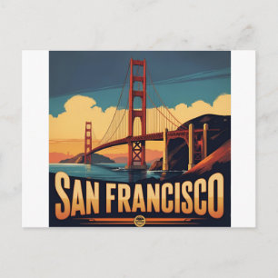 Postal Festiva Puente Golden Gate San Francisco