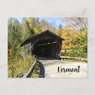 Postal Festiva puente Grist Mill en Vermont