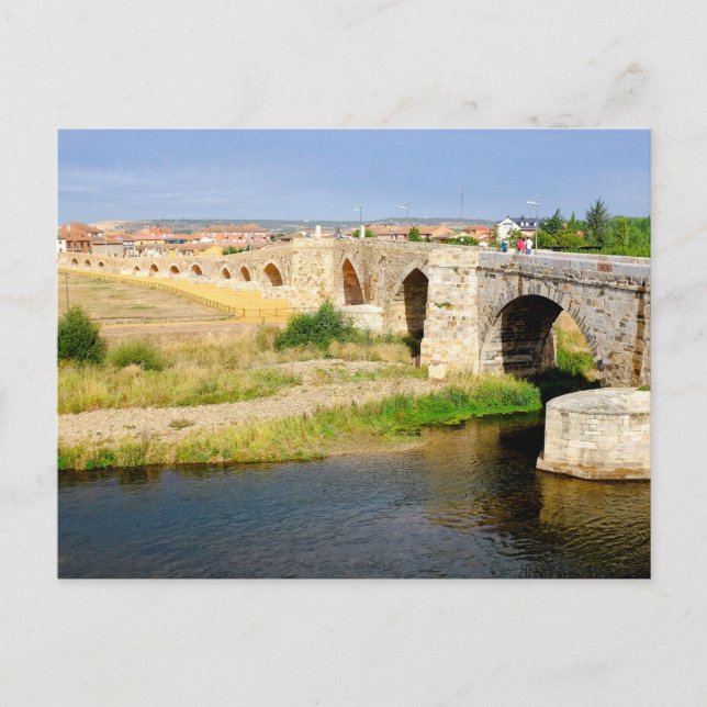 Postal Festiva Puente Orbigo (Anverso)