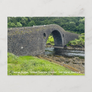 Postal Festiva "Puente sobre el Atlántico", isla de Seil, Escocia