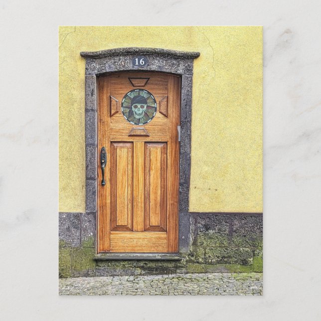 Postal Festiva Puerta del Pirata (Anverso)