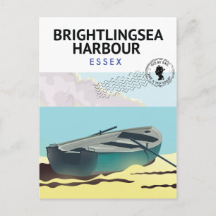 Postal Festiva Puerto de Brightlingsea Essex