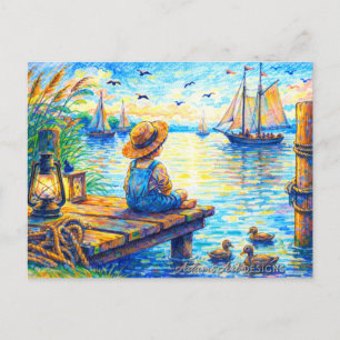 Postal Festiva Puerto Pacífico Soñador