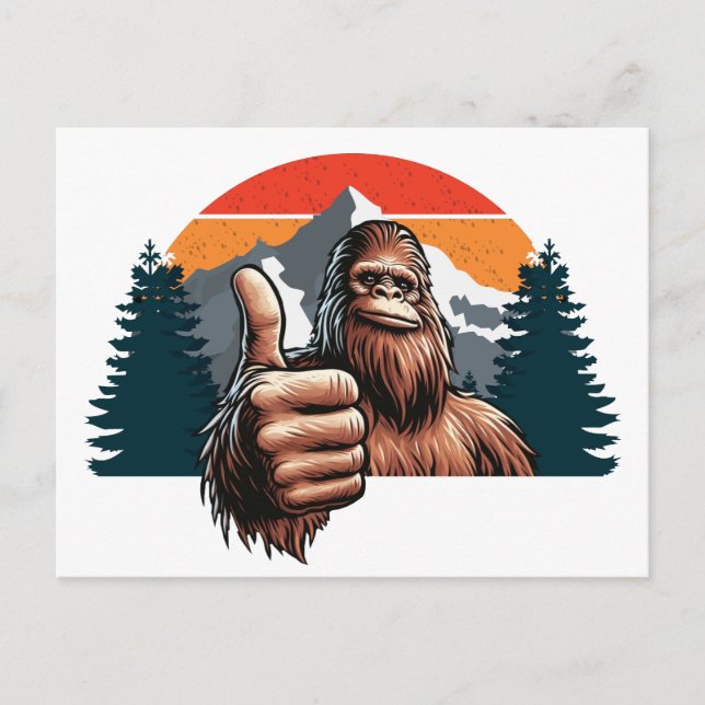 Postal Festiva Pulgares hacia arriba (Anverso)