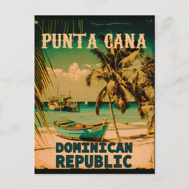 Postal Festiva Punta Cana República Dominicana - Retro Souvenir 8 (Anverso)