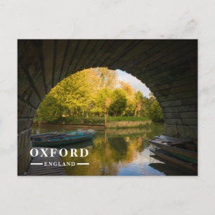 Postal Festiva Punteros tradicionales de Oxford bajo el puente de
