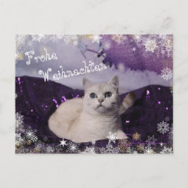 Postal Festiva Purple XMAS Cats