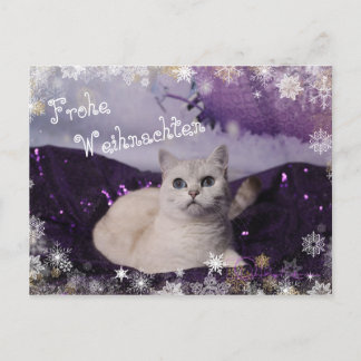 Postal Festiva Purple XMAS Cats