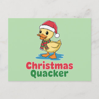 Postal Festiva Quacker de navidades