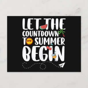 Postal Festiva Que Empiece La Cuenta Regresiva Al Verano, Gracios