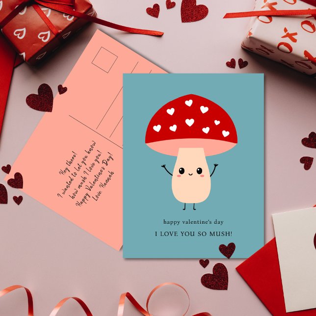 Postal Festiva Qué gracioso que te ame tan feliz San Valentín (Subido por el creador)