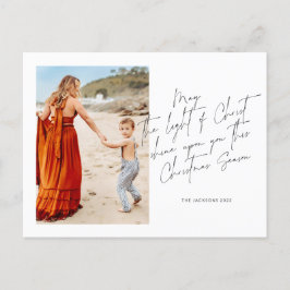 Postal Festiva Que la Luz de Cristo brille sobre ti