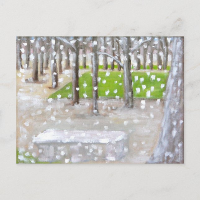 Postal Festiva "¡Que nieve!" (Anverso)