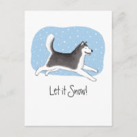"¡Que nieve!" Diseño animado de perros