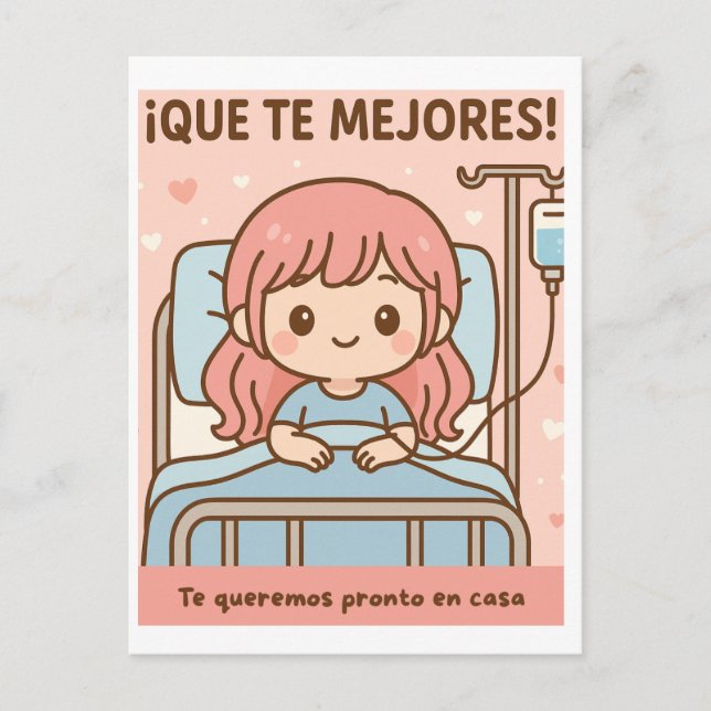 Postal Festiva Que te mejores (Mujer) (Anverso)