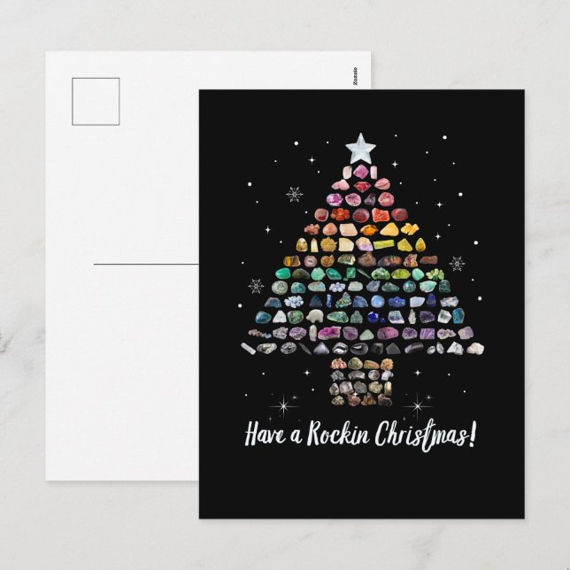 Postal Festiva ¡Que tengan Navidades Rockin! Crystal Christmas Tr (Anverso / Reverso)