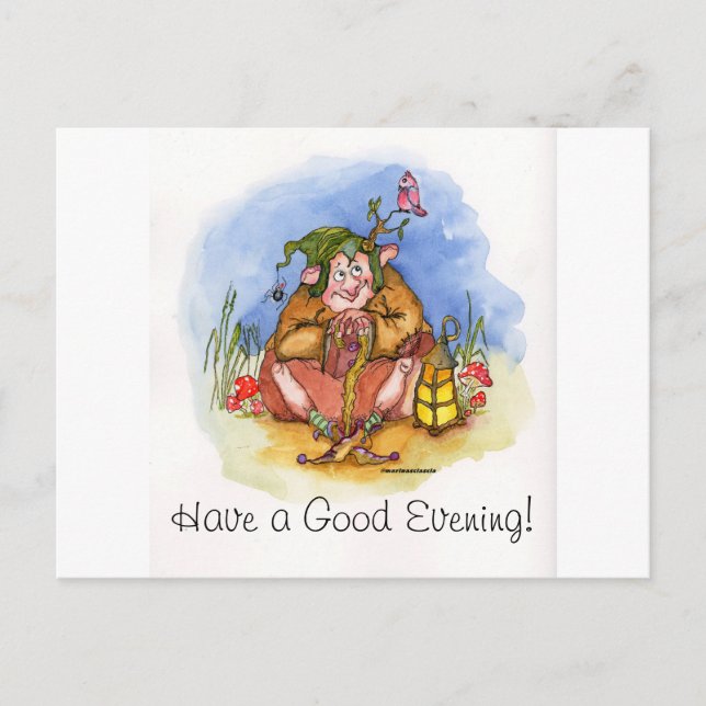 Postal Festiva ¡Que tengas una buena noche! (Anverso)