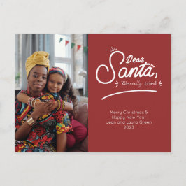 Postal Festiva Querido Papá Noel, de verdad probamos la foto