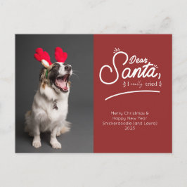 Postal Festiva Querido Papá Noel, realmente probé la foto