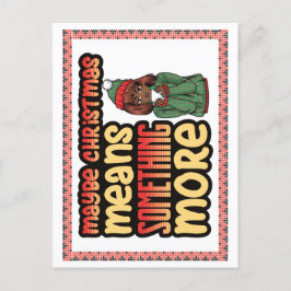 Postal Festiva Quizás Navidades Significa Algo Más Melanin Sista