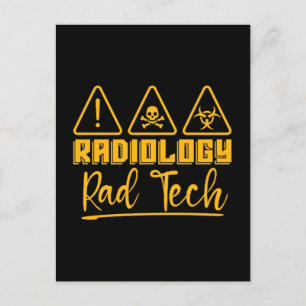 Postal Festiva Radiología Rad Tech Radiólogo Técnico Xray