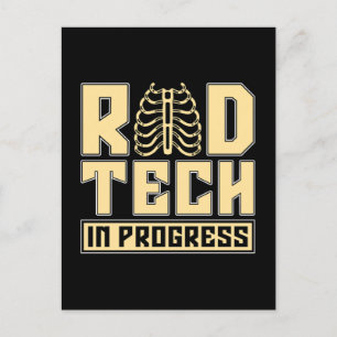 Postal Festiva Radiología Tech Rad Tech In Progress Radiólogo
