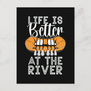 Postal Festiva Rafting Life es mejor Kayak Paddling Canoe Paddle