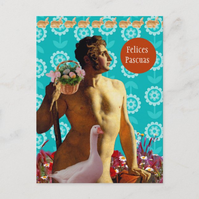 Postal Festiva Rainbow Easter (Anverso)