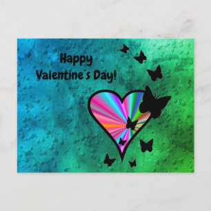 Postal Festiva Rainbowheart and Butfly