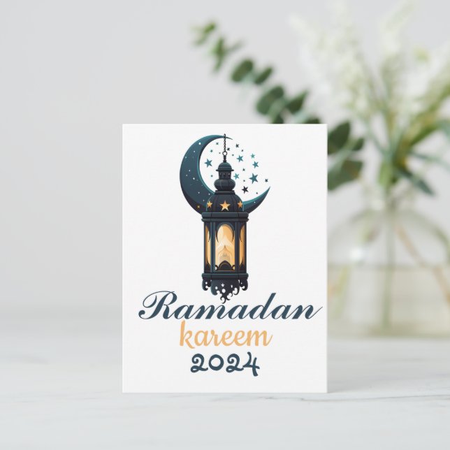Postal Festiva Ramadan Kareem Mubarak Lantern ramadan 2024 (Anverso de pie)