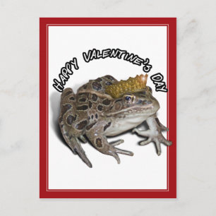 Postal Festiva Rana Príncipe De El día de San Valentín