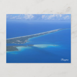 Postal Festiva Rangiroa desde avión