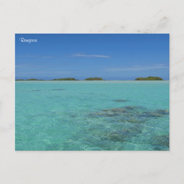 Postal Festiva Rangiroa Polinesia Francesa (Anverso)