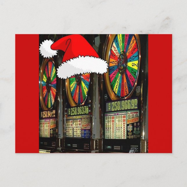 Postal Festiva Ranuras de Navidades de Las Vegas (Anverso)