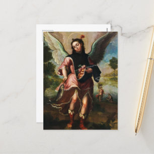 Postal Festiva Raphael Archangel de José de Paez