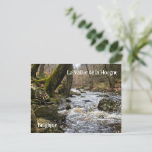 Postal Festiva Rápidos pintorescos del río del valle de Hoegne