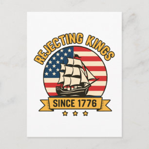 Postal Festiva Rechazo de reyes desde 1776: Viejos Estados Unidos