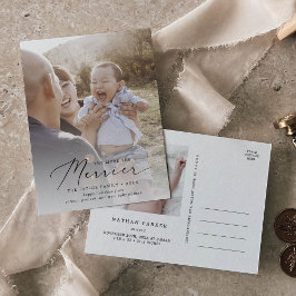 Postal Festiva Recién nacido de Navidades más delicados